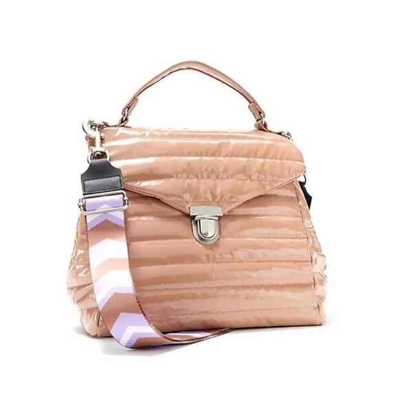 Think Royln Evelyn Nude Large Top Handle Crossbody Bag - Picture 1 of 7